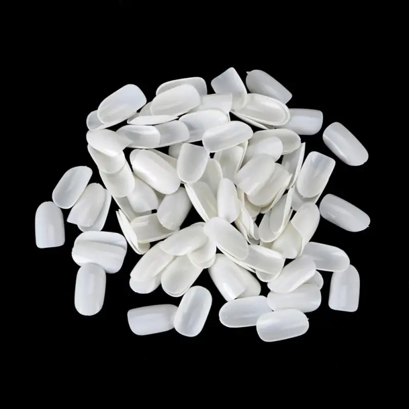 600 шт. Модные накладные ногти прозрачные натуральные квадратные цветные рисунки