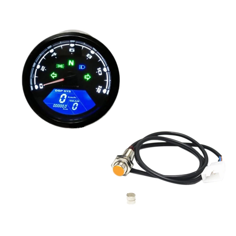 SLGJMP светодиодный цифровой индикатор мотоцикла тахометр одометр