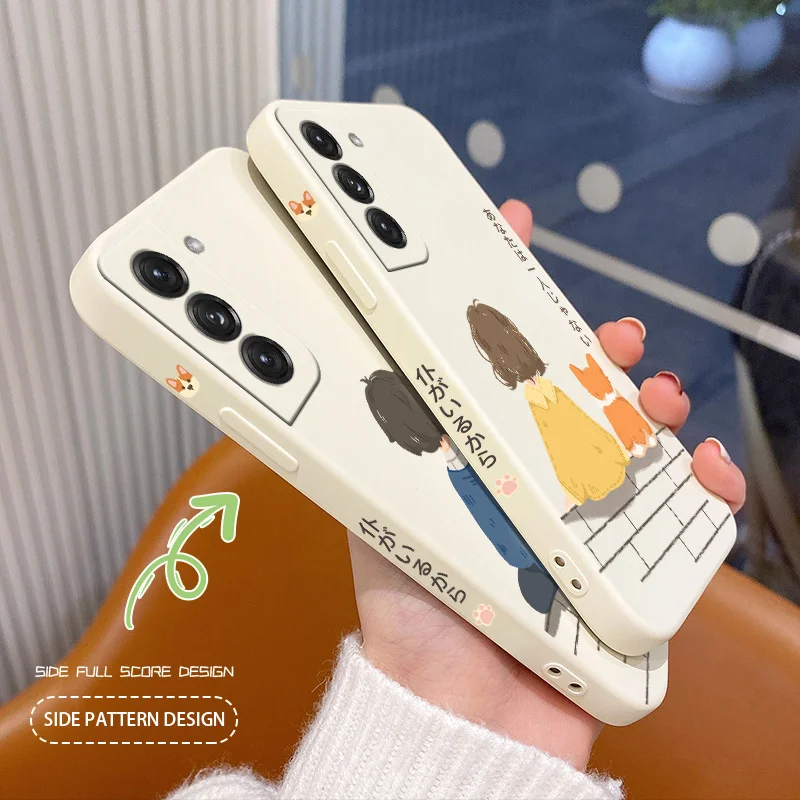 

Cute Corgi Phone Case For Samsung Galaxy S21 S20 FE S10 Note 20 10 Ultra Plus A72 A52 A42 A32 A71 A51 A41 A31 A21S 4G 5G Cover