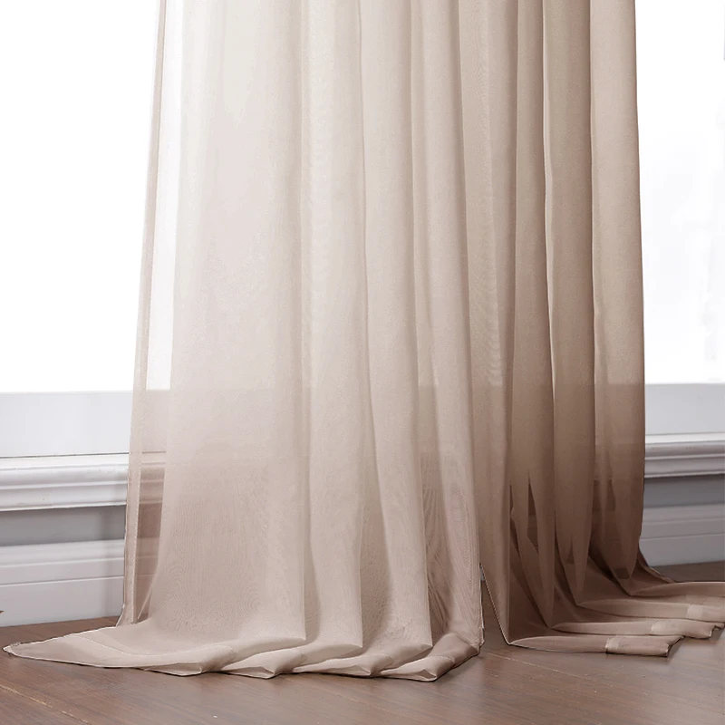 

Elka Solid Tulle Sheer Window Curtains for Living room the Bedroom Modern Tulle Curtains Fabric for Kitchen Voile Drapes