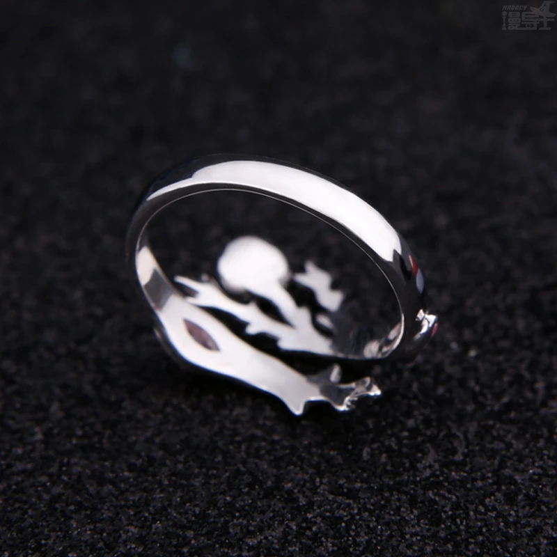 

Anime Game Puella Magi Madoka Magica: Kaname Madoka 925 Sterling Silver Ring Jewelry Adjustable Unisex Cosplay Xmas Gift New