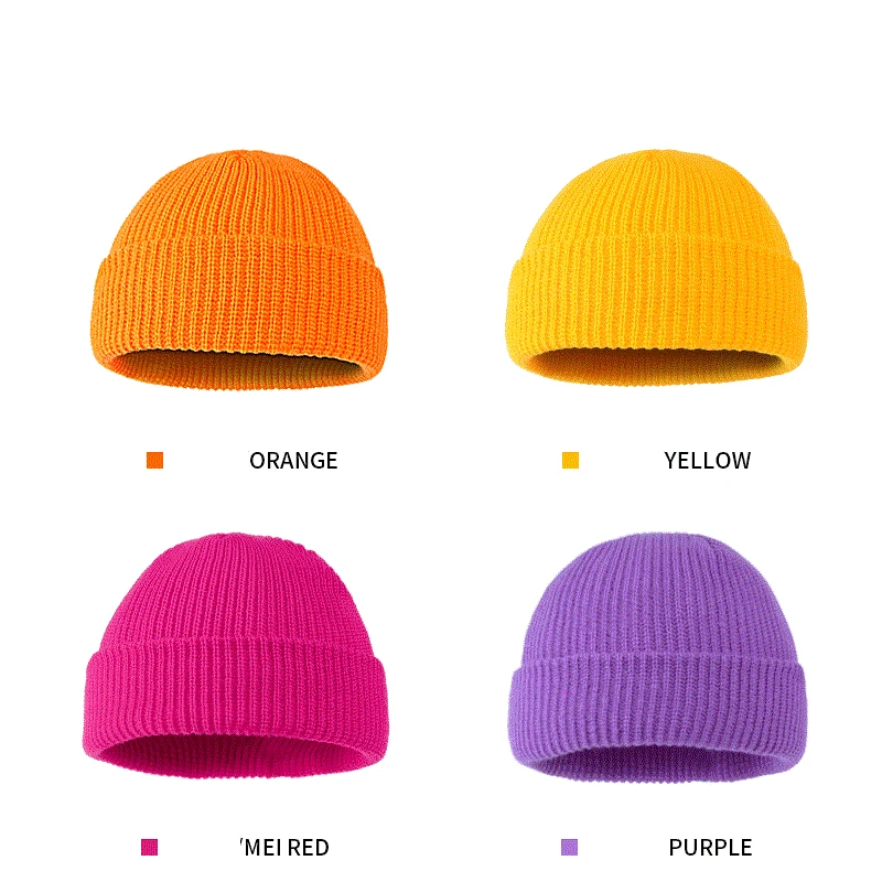 

Mens' Beanie Knitted Hat Winter Warm Acrylic Caps Embroidery Skull Fashion Hiphop Hats for Men and Women