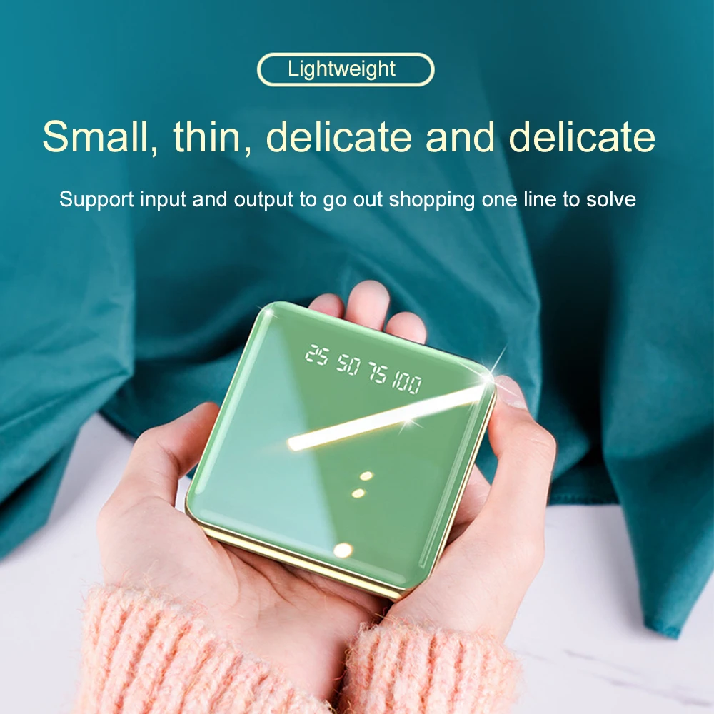 PINZHENG 20000mAh Mini Power Bank For Xiaomi Mi iPhone 11 Pro Max Portable Charger External Battery Fast Charging USB Powerbank | Мобильные