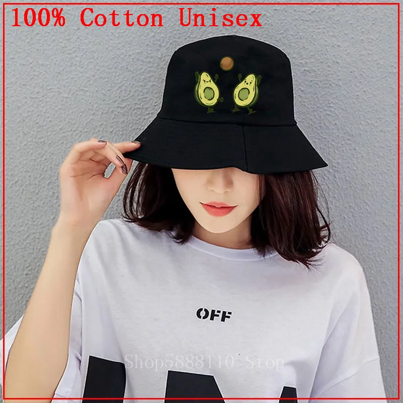 Vollecado шляпа в рыбацком стиле авокадо Женская мультяшная унисекс Панама с