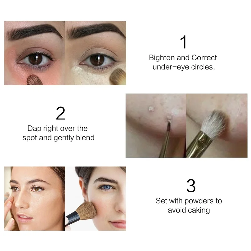 SACE LADY жидкий консилер с полным покрытием натуральный макияж защита от