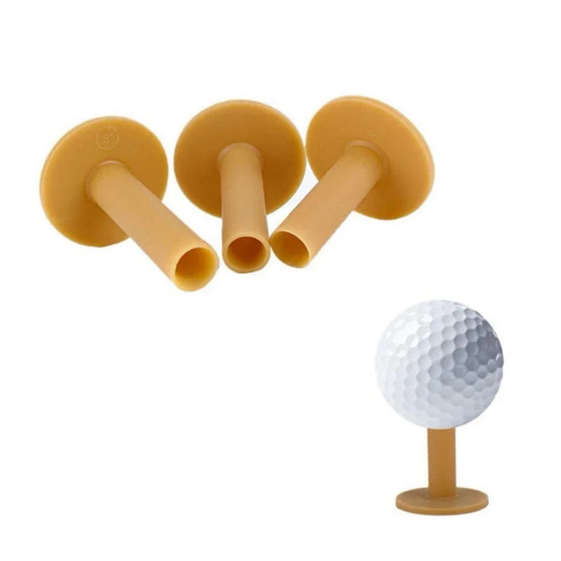 

gohantee Rubber Golf Tees Holder Trainer Aids 35/45/55/60/65/70/75/80mm Training Practice Tee Mat Golves Ball Hole Holders