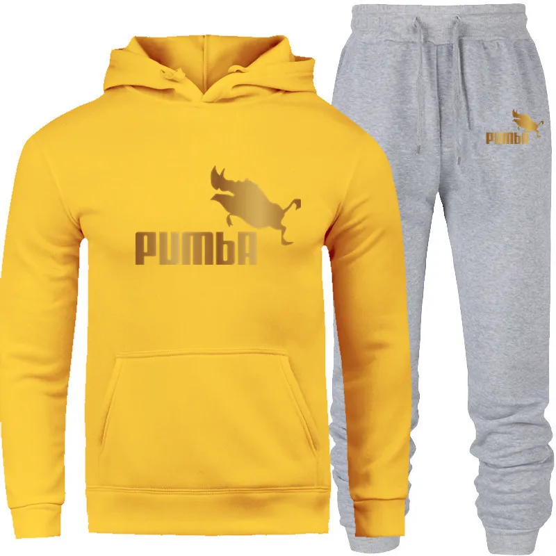 

Designer men's hooded sweatshirt suit printing Pumba men's fleece hoodie designer long-sleeved autumn and winter sportswear new