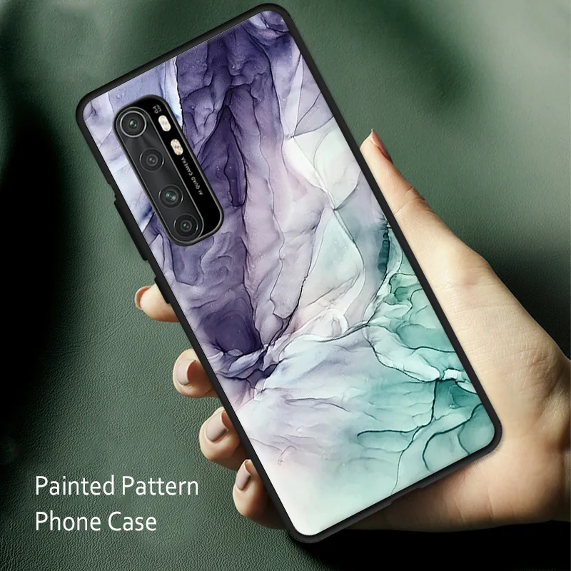 Чехол-накладка для Xiaomi Mi 8 9 10 Lite Pro SE 9T 10T CC9 CC9e с мраморным рисунком | Мобильные