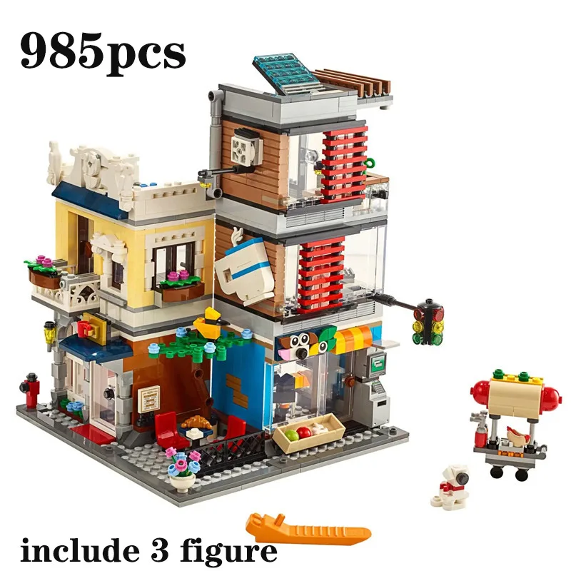 

2021 New Creator Three-in-One City Model 985pcs Set Building Block Assembly Toys Children's Birthday Gifts Boys and Girls