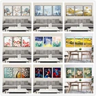 Набор для рисования по номерам на холсте счастливый олень, 40 х50 см, 3 шт.