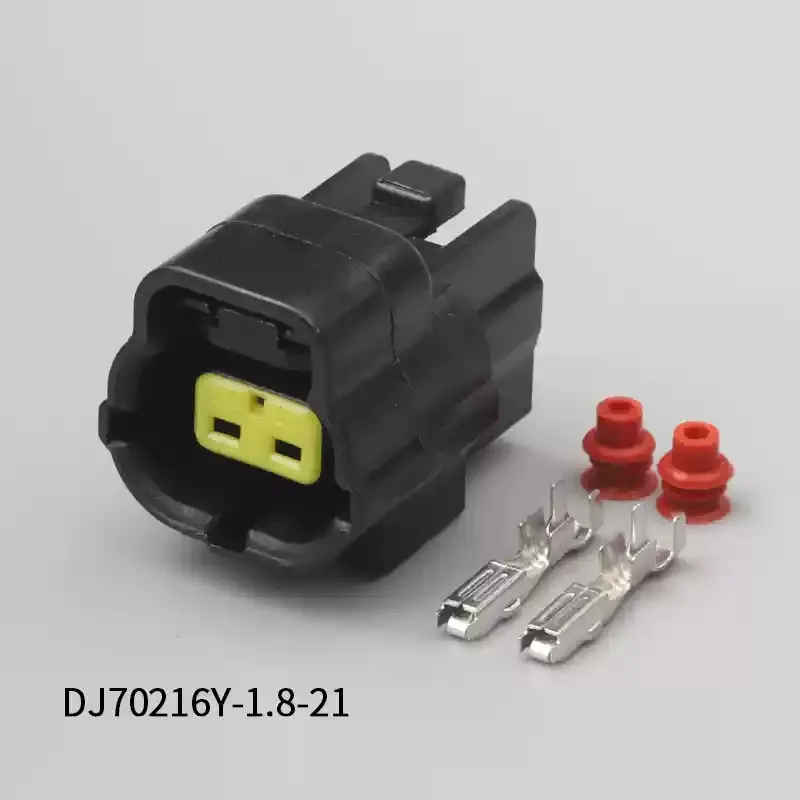 500 шт DJ70216Y 1.8 21 1 8 мм 2Pin AMP автомобильные электрические провода разъемы для VW BMW Honda
