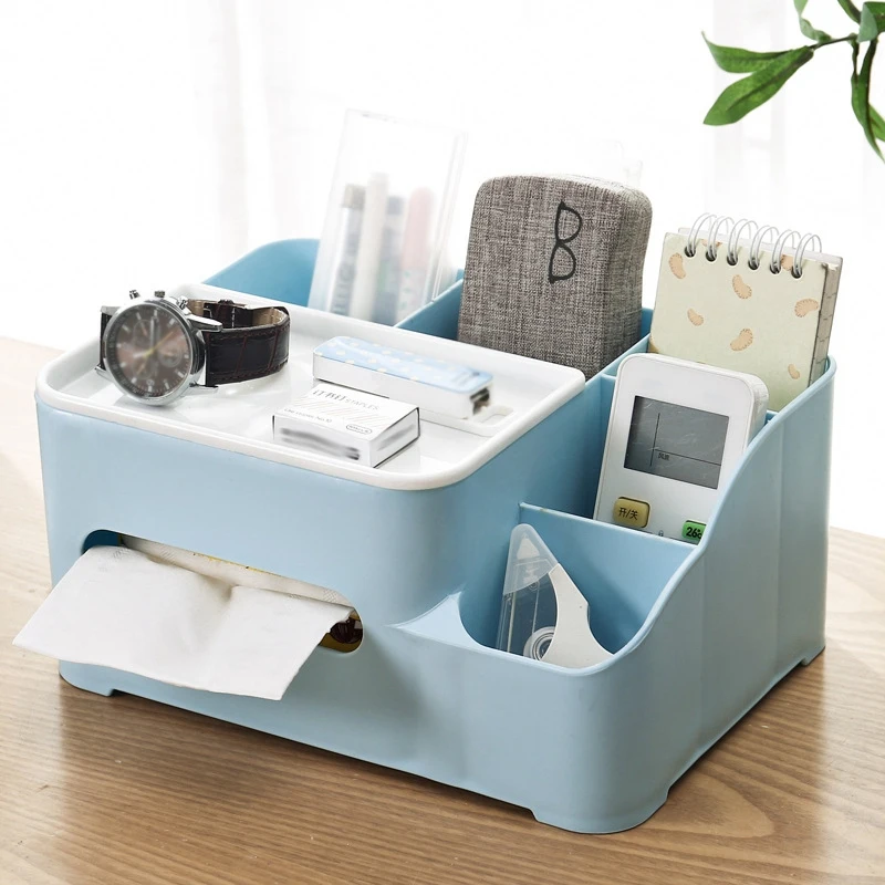 

Multi Style Jewelry Box For Cosmetics Girl Makeup Organizer Box Stationery Tissue Storage Containers Office Tool