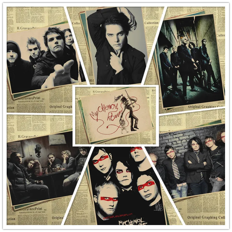 Мой Химический Романтический браслет винтажные Плакаты для дома бара гостиной