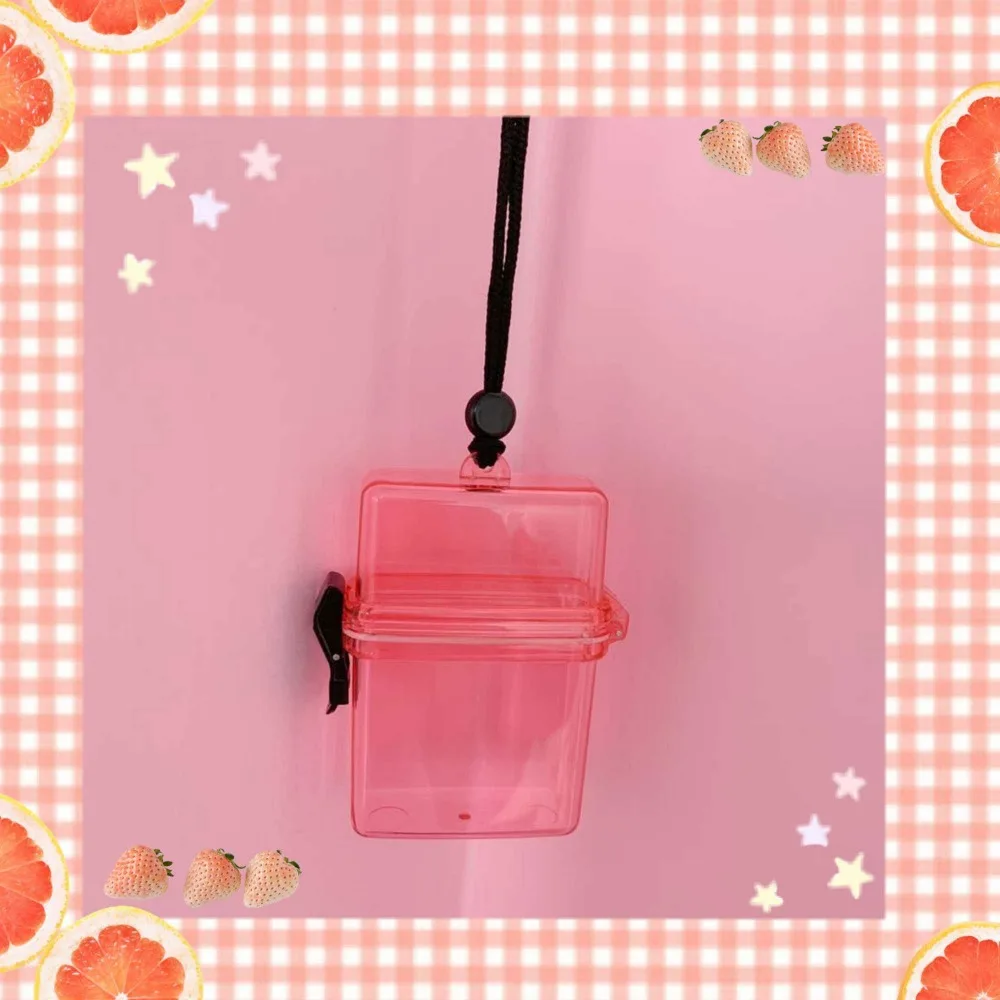 20 Cigarette Pink Female Girl Heart Case Plastic Box Portable Storage Sealed Waterproof Creative Gift | Дом и сад