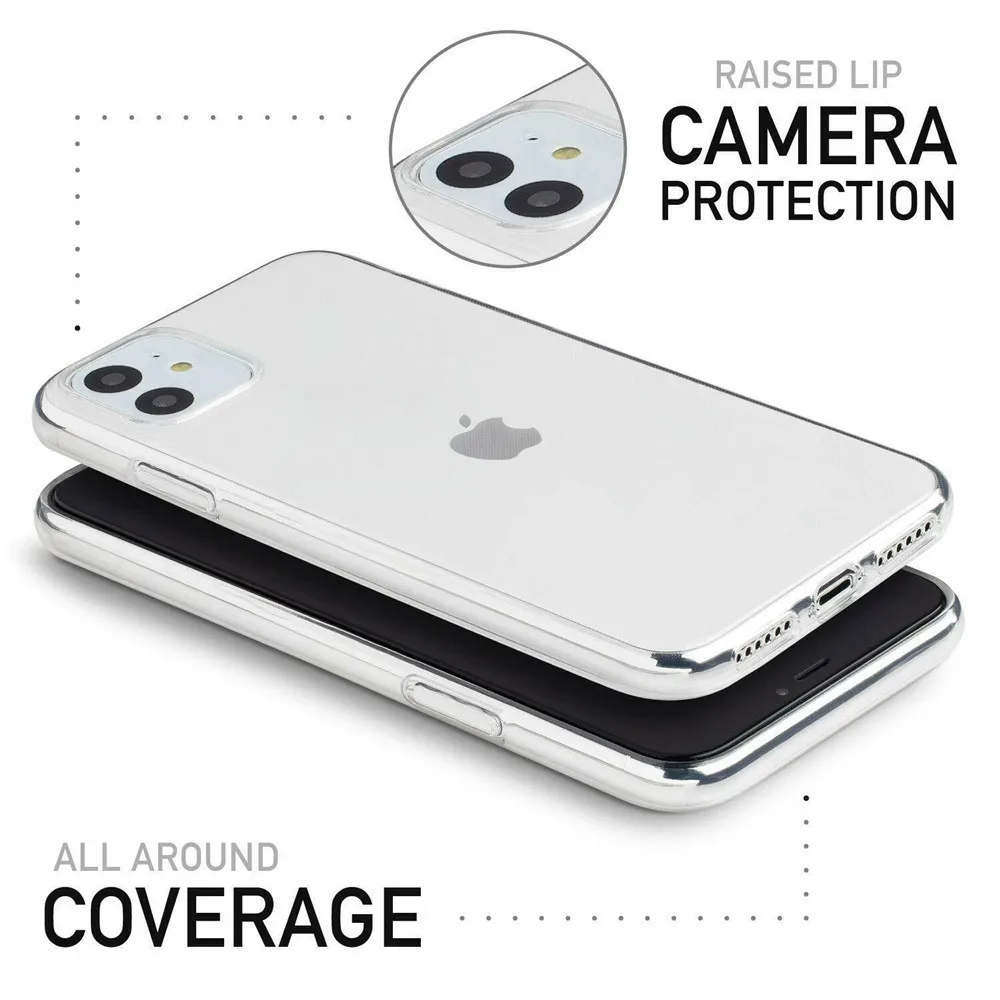 Ультратонкий Прозрачный мягкий чехол из ТПУ для телефона iPhone 11 Pro Max прозрачный X XS