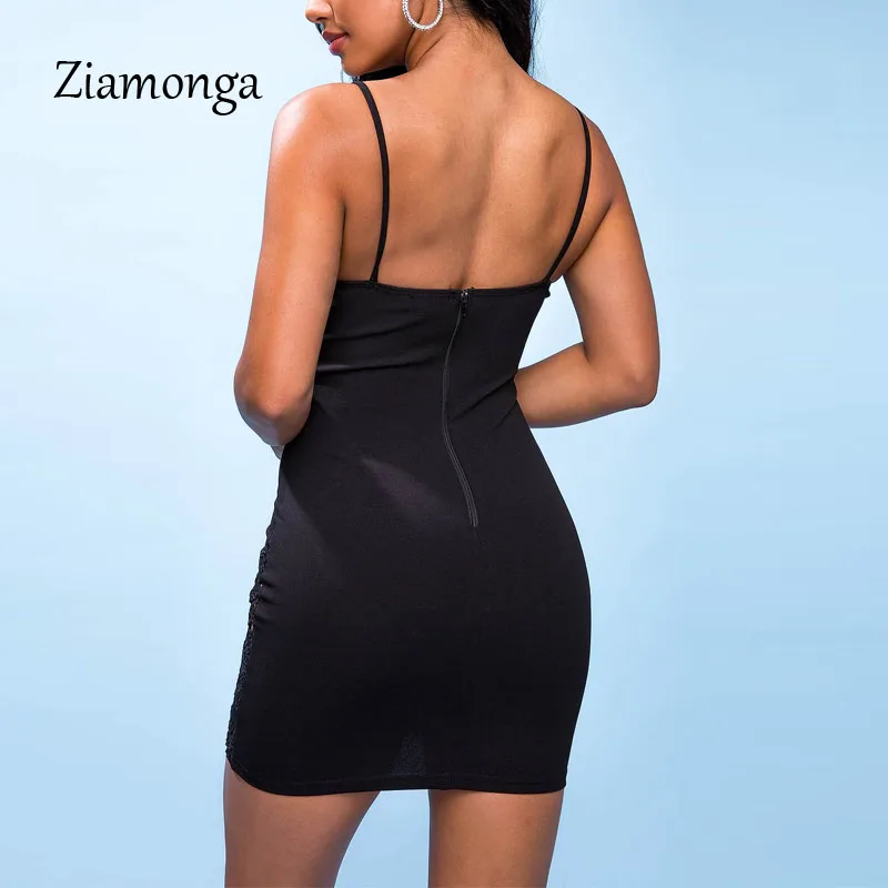 Ziamonga, летнее сексуальное платье, женское, с глубоким вырезом, с вырезами, облегающее, кружевное платье, вечерние, Клубная одежда, Мини, Бандажное платье, vestidos robe Femme