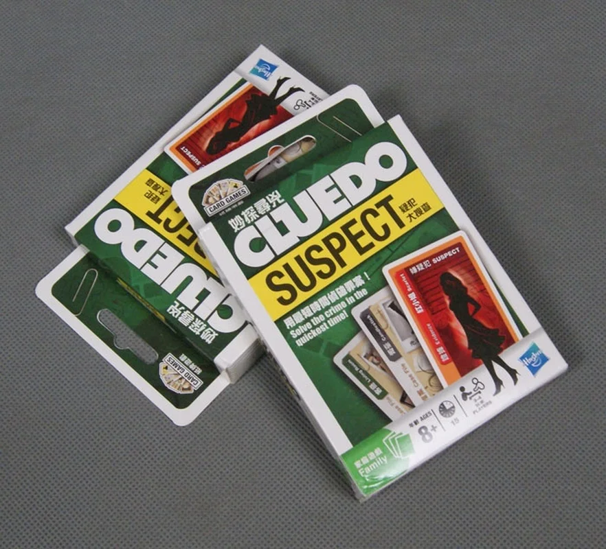 Hasbro настольная карточная игра жизнь приключения Cluedo заподозренный покер