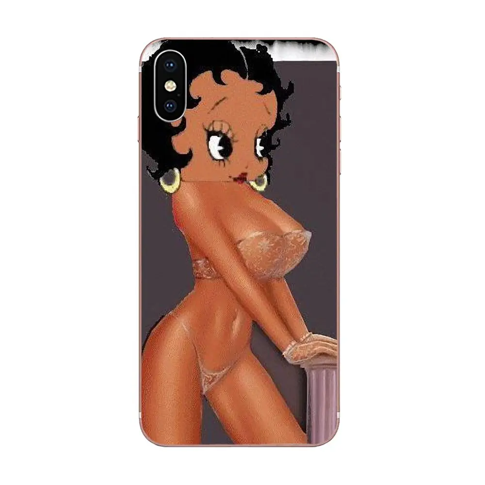 For Apple iPhone 4 4S 5 5C 5S SE 6 6S 7 8 Plus X XS Max XR Soft Pattern Phone Sexy Betty Boop Best | Мобильные телефоны и
