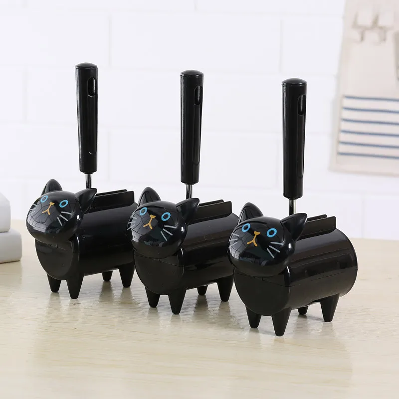 

Lint Rollers Brushes Tearable Cartoon Cat Shape Pets Creative Plastic Portable Mucilaginous Tools with Roll Paper and Covers New