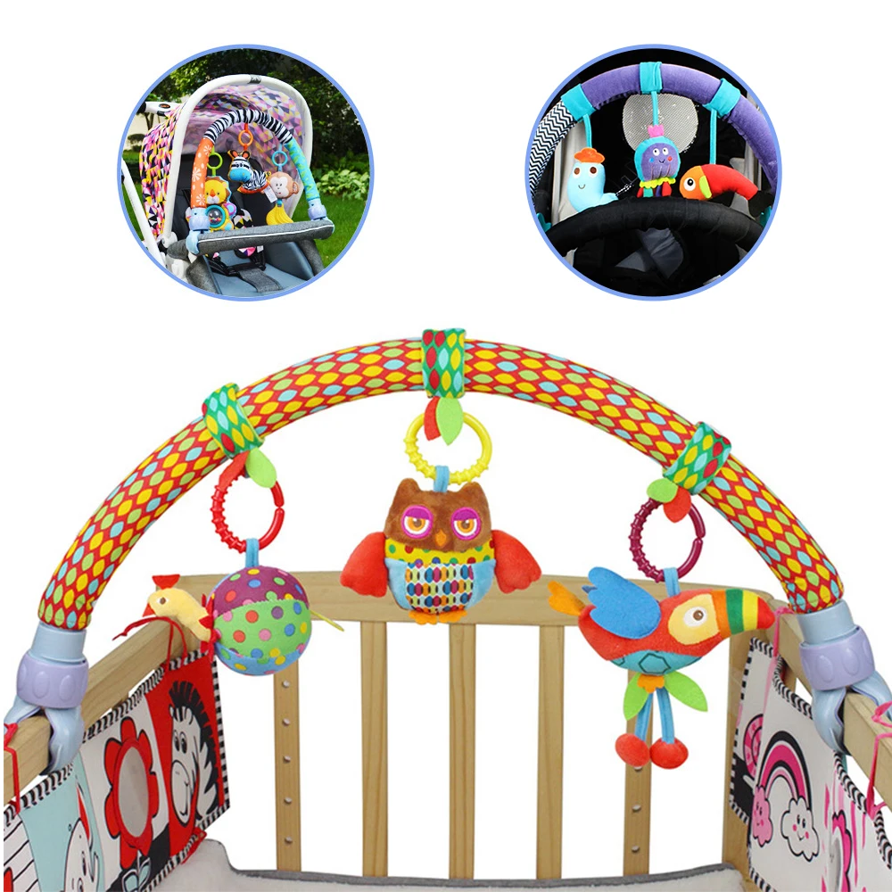 

Baby Toys Rattles Cute Mobile For Crib Educational Toys For Children Infant Stroller Car Clip Lathe Hanging Seat & Stroller Toy