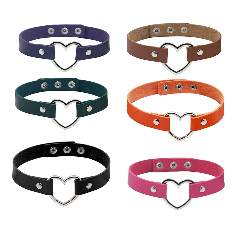 

Punk Gothic Belt Choker Necklaces for Women Leather Collar Studded Rivet Leather Goth Sexy Girl Necklace Chocker Jewelry