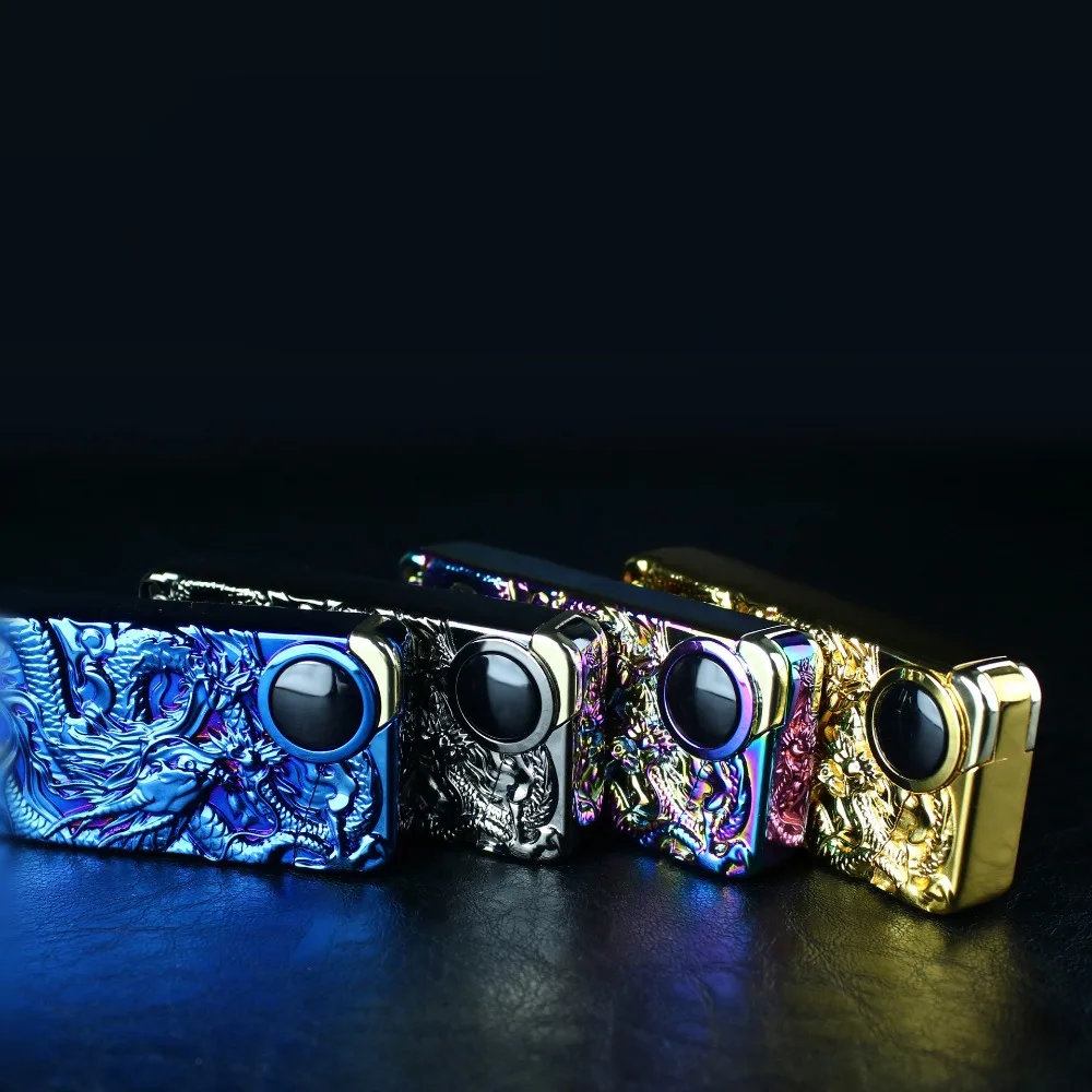 

Dragon Relief Usb Lighter Double Arc Plasma Windproof For Cigarette Smoking Electric Lighter Material Metal Flameless