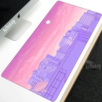 pink anime kawaii moon landscape aesthetics art mouse mat game mouse pad round mouse mat anti slip gaming mouse mat 900x400x4mm