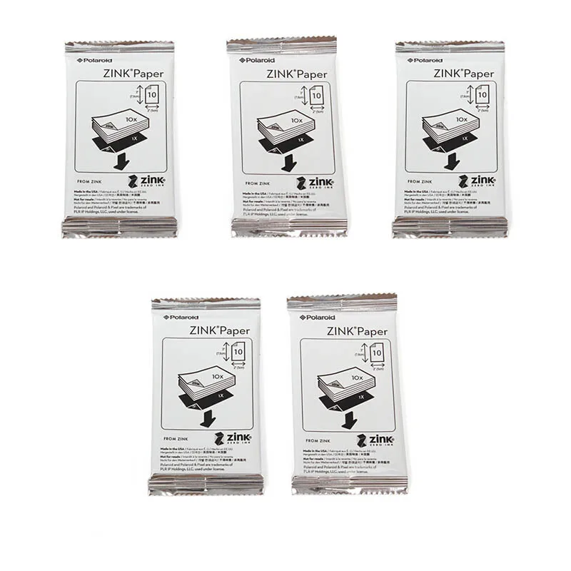 20/50 листов Polaroid Instax 2x3 дюйма Премиум ZINK пленка фотобумага двойная упаковка для Snap