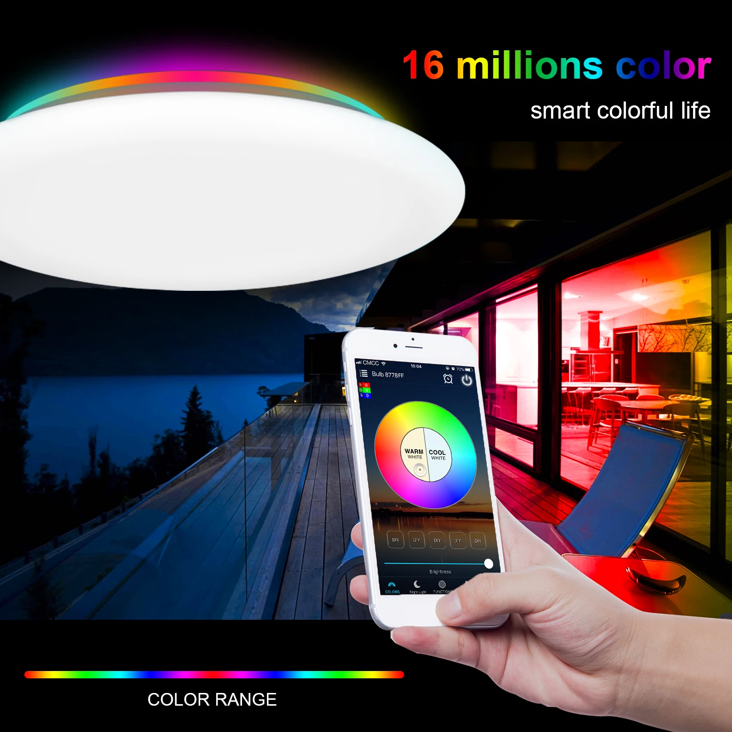 

WiFi Modern 110V 220V LED Ceiling Light Home Lighting APP Intelligent Music Light Bedroom Lamp Smart Ceiling Lamp Remote Control