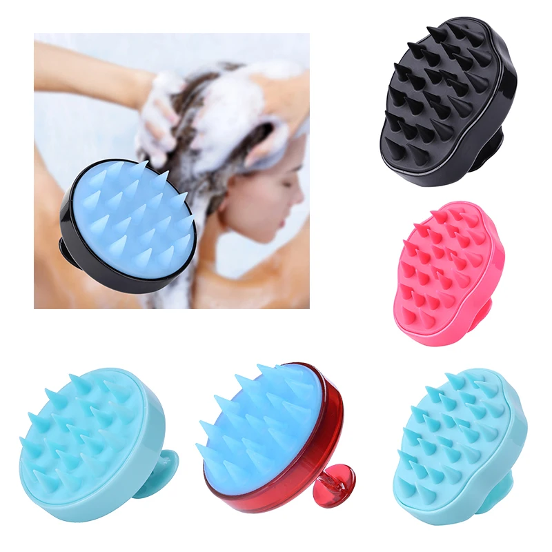 

1 шт. силиконовая головка тела щетка для массажа головы гребень-Шампунь Уход за волосами Расческа Щетка для душа ванна спа массаж для похуде...
