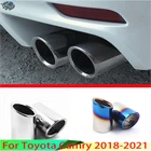 Для Toyota Camry 2018 2019 2020 2021 автомобильные аксессуары нержавеющая сталь глушитель выхлопной трубы набор из 2 шт.