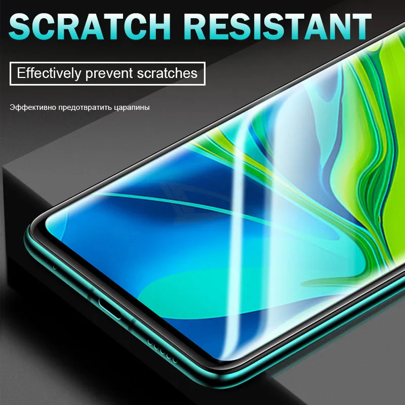 Защитная Гидрогелевая пленка 500D для Xiaomi mi 8 9 SE Pro Lite A1 A2 A3 CC9 9T Pocophone F1 защита экрана