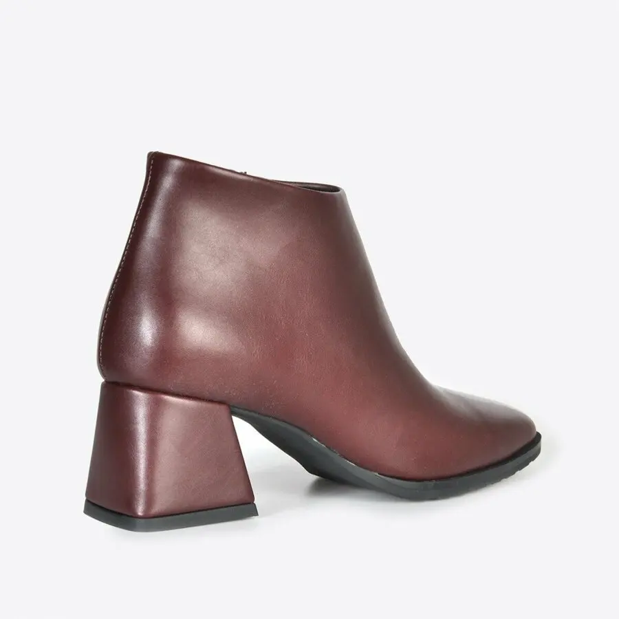 

Women Boots Mink Shoes Women Claret Red Boots Vzn20-004K