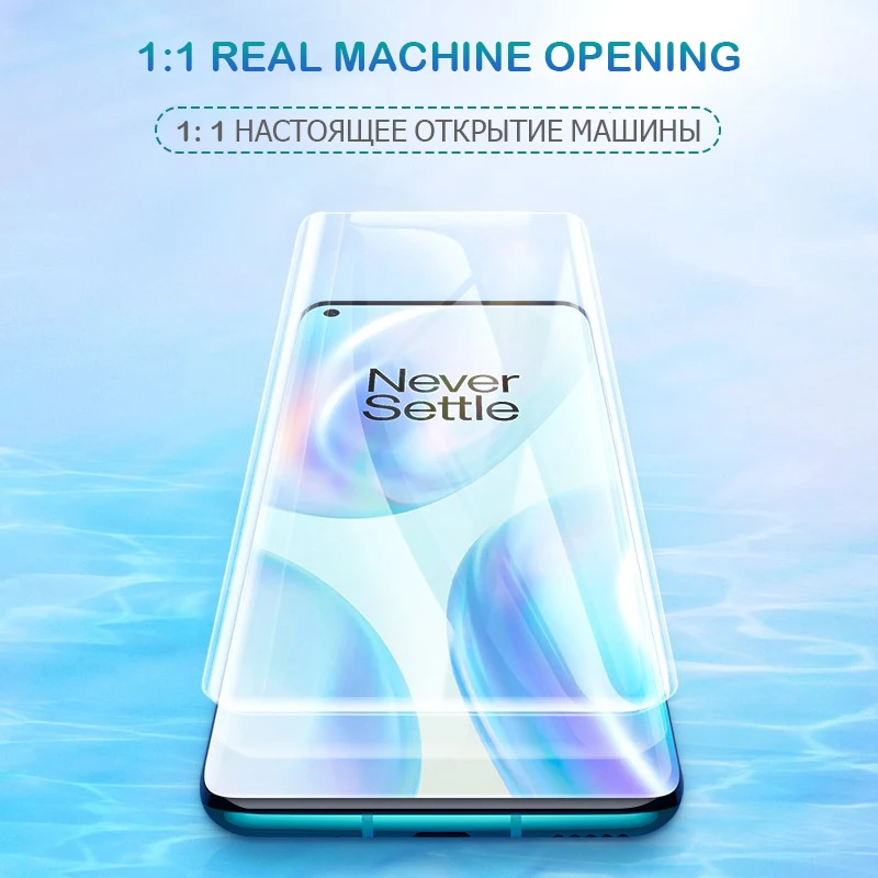 Изогнутая Защита экрана для Oneplus 8 8t Гидрогелевая пленка 6 Edge полное покрытие 7t 7 Pro