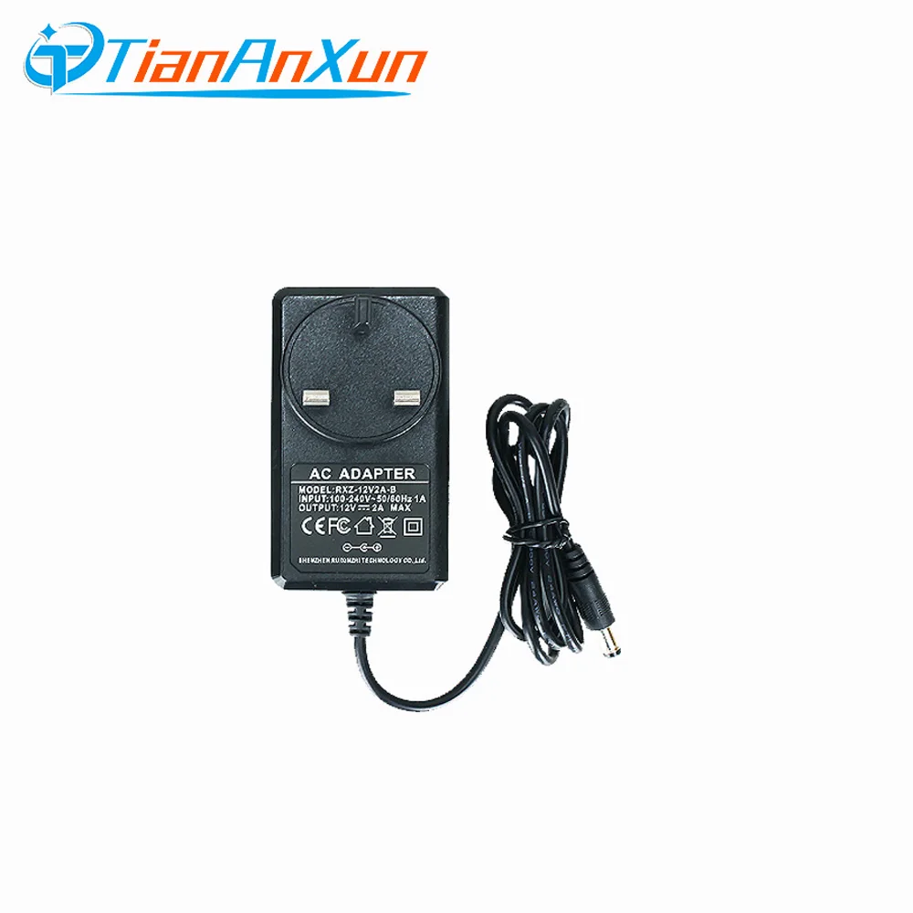 Tiananxun DC 12V2A адаптер питания Cctv питание камеры AC 100 V 240 EU UK AU US Plug 5 мм X 2 1 для DVR IP