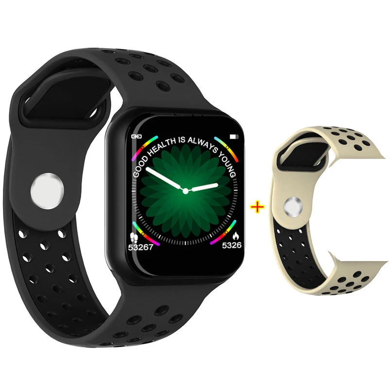 add 1 strap IP68 Водонепроницаемые F8 Bluetooth умные часы с монитором сердечного ритма Смарт-часы 1,3 дюймов экран расстояние шагов калории спортивные умные часы - Цвет: add 1 strap