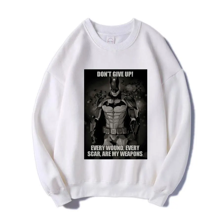Зимние мужские и женские флисовые толстовки толстовка пуловер Бэтмен модная