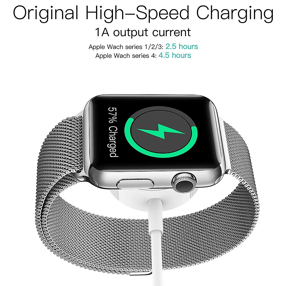 Быстрое зарядное устройство для Apple Watch универсальное iWatch 1 2 3 4 Беспроводной