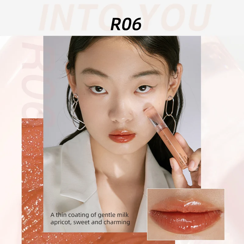 INTO YOU Water Reflecting Lip Tint (the AEROBIC series) Moisturizing Lip Gloss Long Lasting Lipstick LIP CLAY Women’s Cosmetics