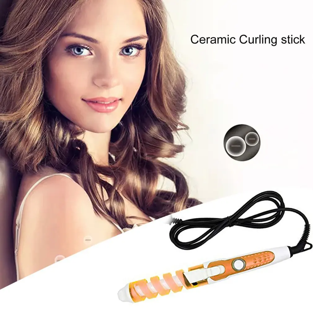 

Beauty Professional Portable Hair Salon Spiral Curl Ceramic Curling Iron Hair Curler Waver Maker Hair Styling