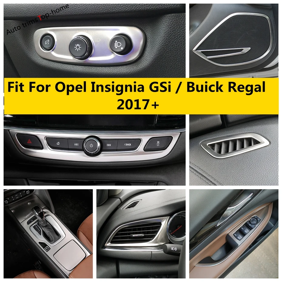 

For Opel Insignia GSi / Buick Regal 2017 -2021 Stainless Steel Accessories Head Light Speaker Air AC Vent Gear Shift Cover Trim