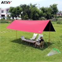 without poles 3x4m 4 4x4 4m 6x4 4m waterproof 5000mm outdoor tarp camping survival sun red rain awning canopy pergola tent