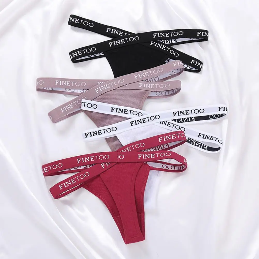 

Women High Waist Panties Letter Waisted Sexy Cross Strap Underwear Thongs Cotton G-string Femme Hollow Out Lady Briefs Lingerie