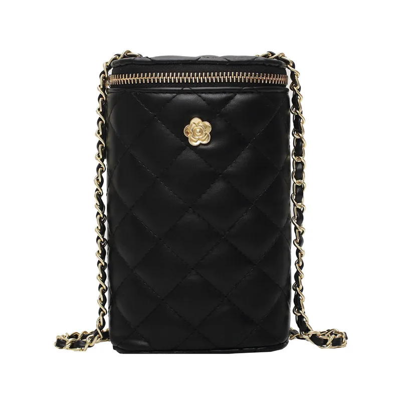 

Textured Casual Bag 2021 New Trendy Fashion Rhombus Chain Messenger Bag Korean Version Of Wild Ladies Mobile Phone Bag