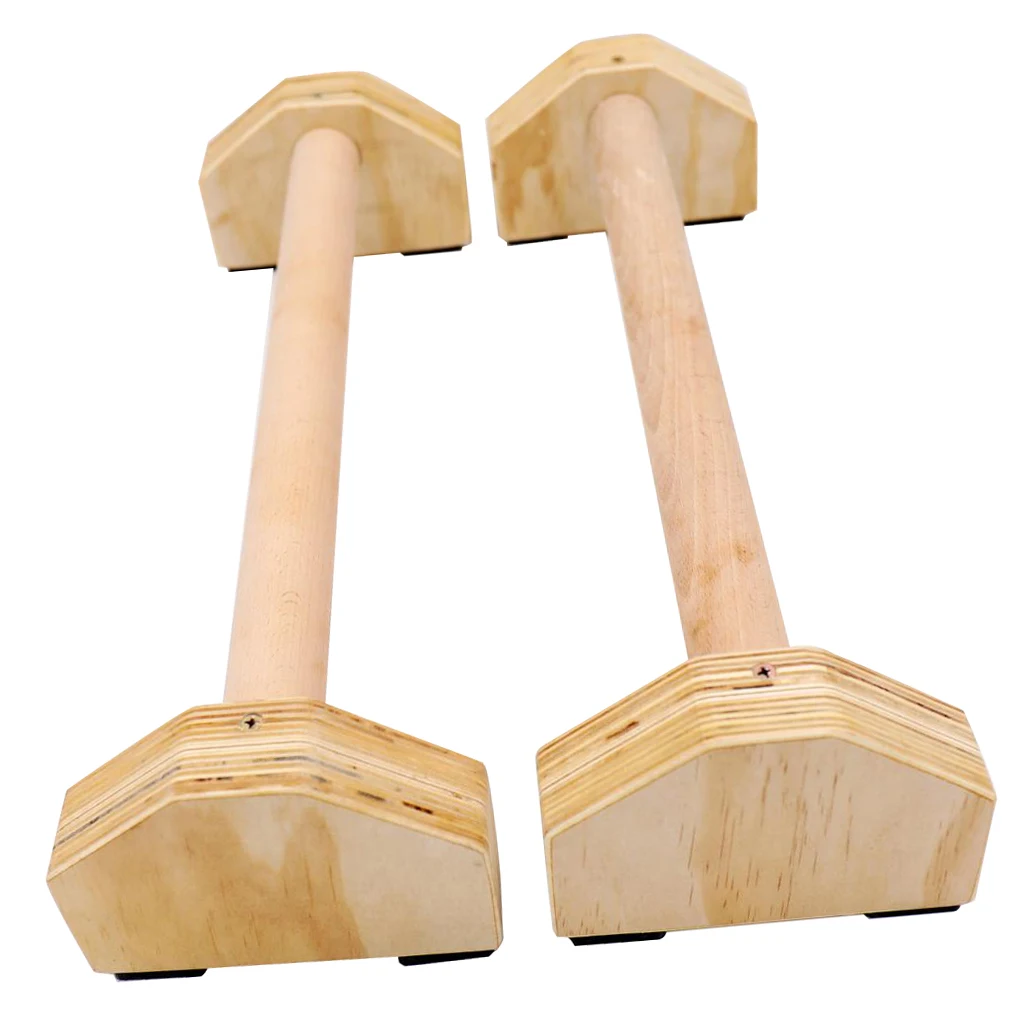 2 шт. деревянные ручки пуш ап для тяжелых условий движения Parallettes гимнастика