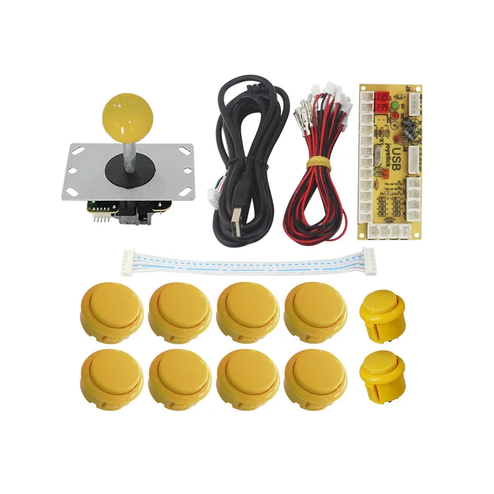 

Arcade Joystick DIY Kit Zero Delay Arcade DIY Kit USB Encoder To PC PS3 Arcade Sanwa Joystick and Push Buttons For Arcade Mame
