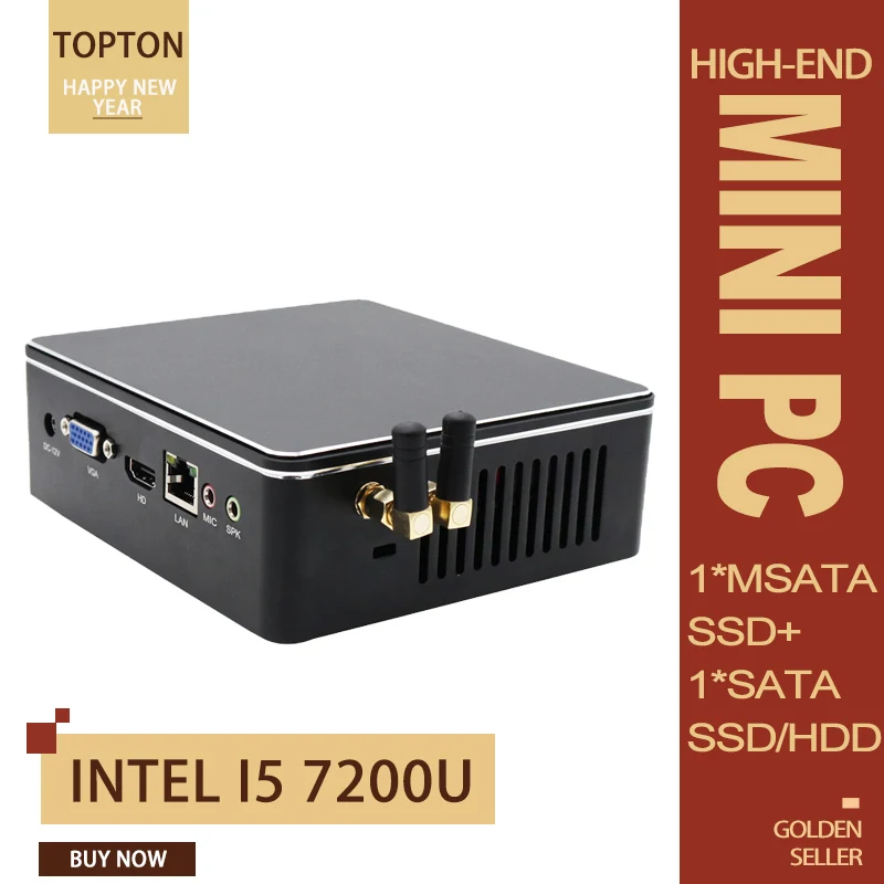 Windows 10 стикер/Linux мини ПК Intel Core i5 7200U i3 7100U Мини карманный компьютер WiFi HDMI и VGA порты 1