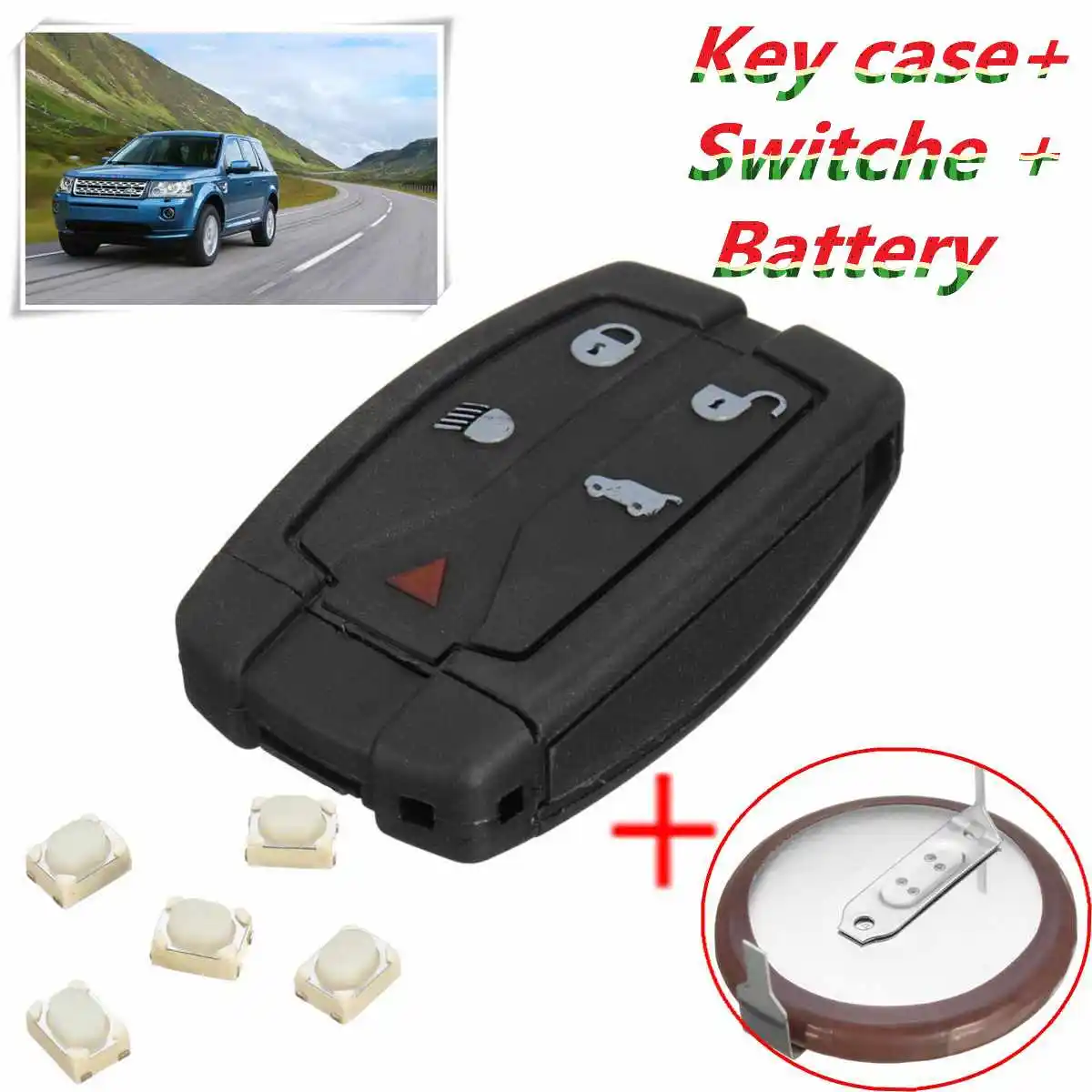 Чехол для пульта дистанционного управления Land Rover Freelander 2 с 5 кнопками|land rover key case|2