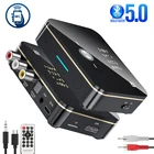 Bluetooth 5,0 приемник передатчик NFC LED стерео 3,5 мм AUX разъем RCA оптический беспроводной аудио адаптер гарнитура звонки микрофон ТВ ПК автомобиль