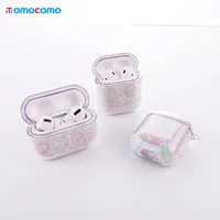 colorful quicksand case for apple airpods 1 2 candy bluetooth wireless earphone cover for apple airpods pro charging box bags